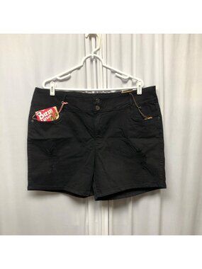 Hybrid and Company Bum Lifter Distressed Shorts Womens Size 20 Stretch Denim NEW